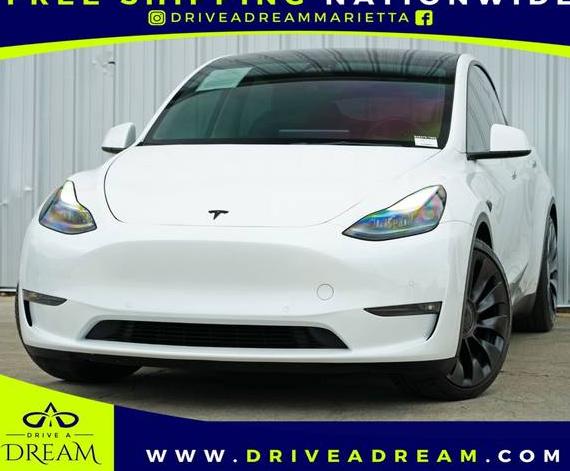 TESLA MODEL Y 2022 7SAYGDEF9NF445478 image